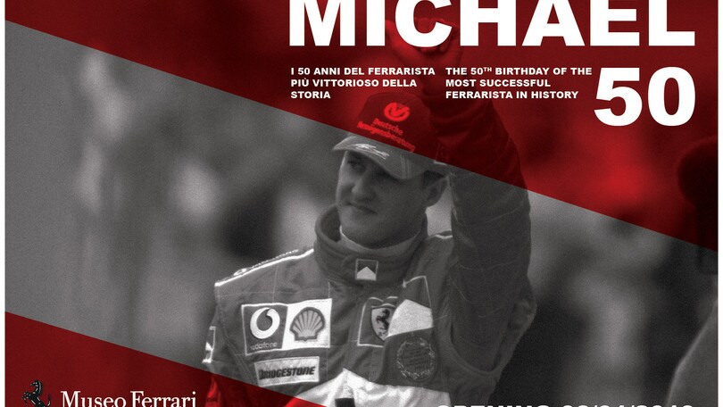 "Michael 50", Ferrari dedica una mostra a Schumacher