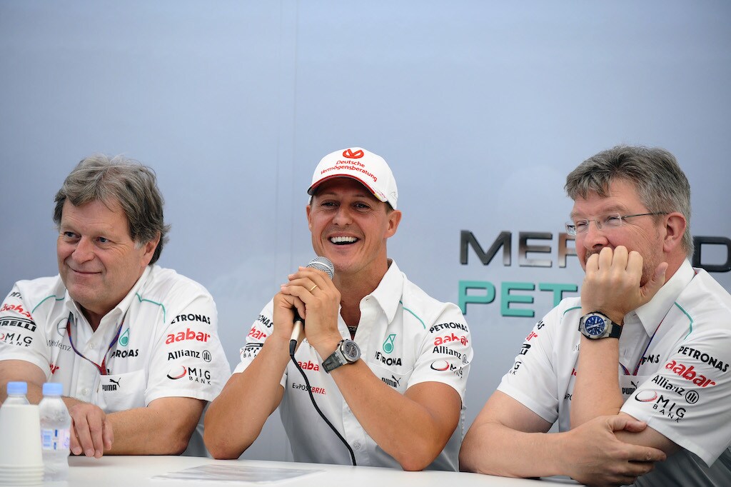 Brawn: etica e disciplina il contributo Schumacher in Mercedes