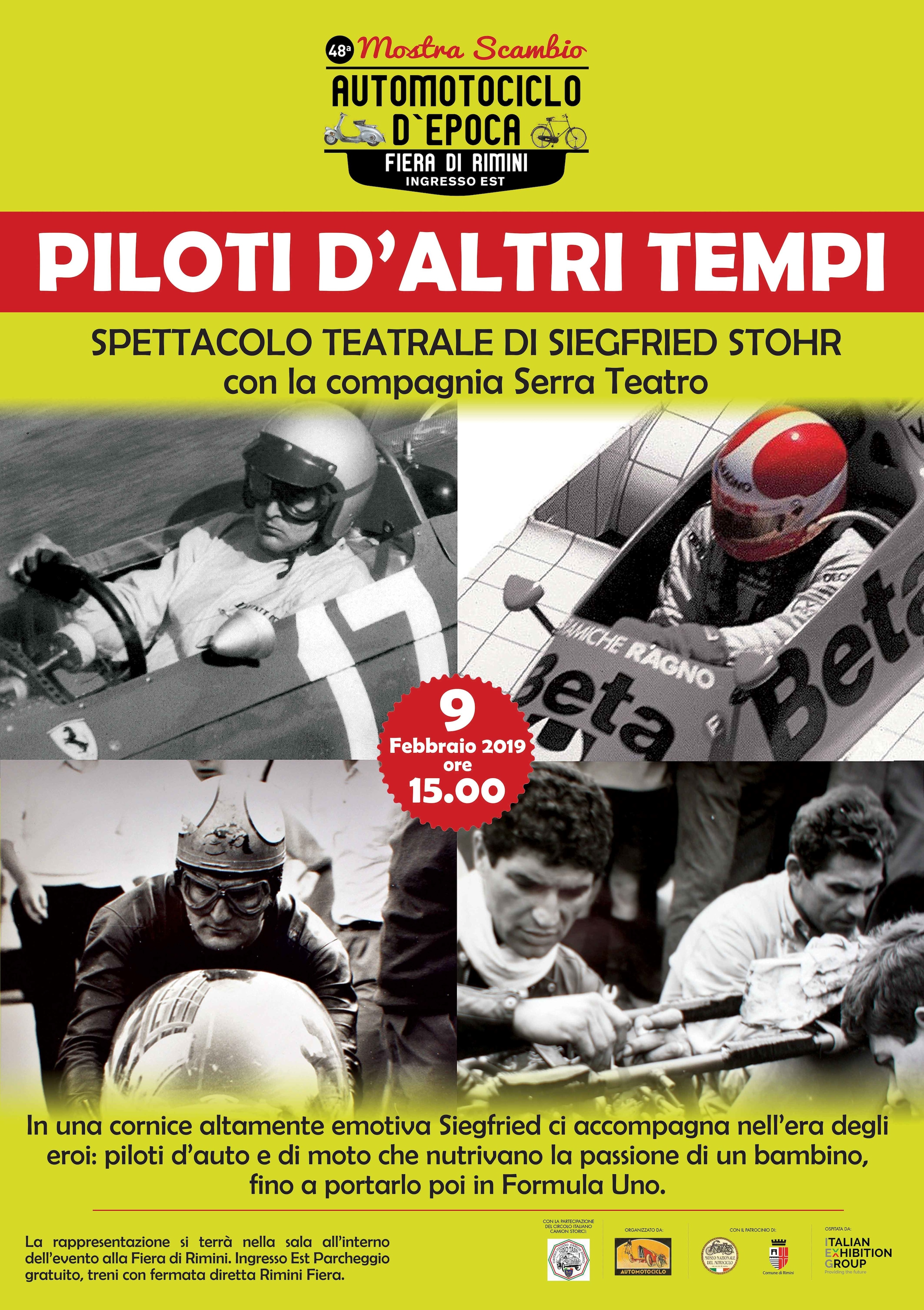 Piloti d'altri tempi, spettacolo teatrale di Stohr in scena a Rimini