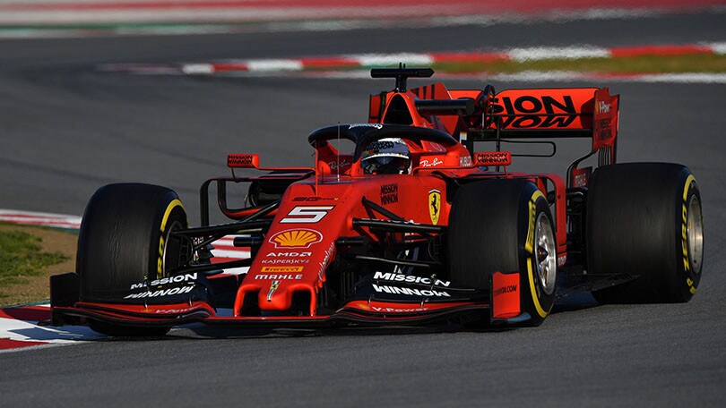 Formula 1: Vettel e Ferrari svettano nella prima giornata di test