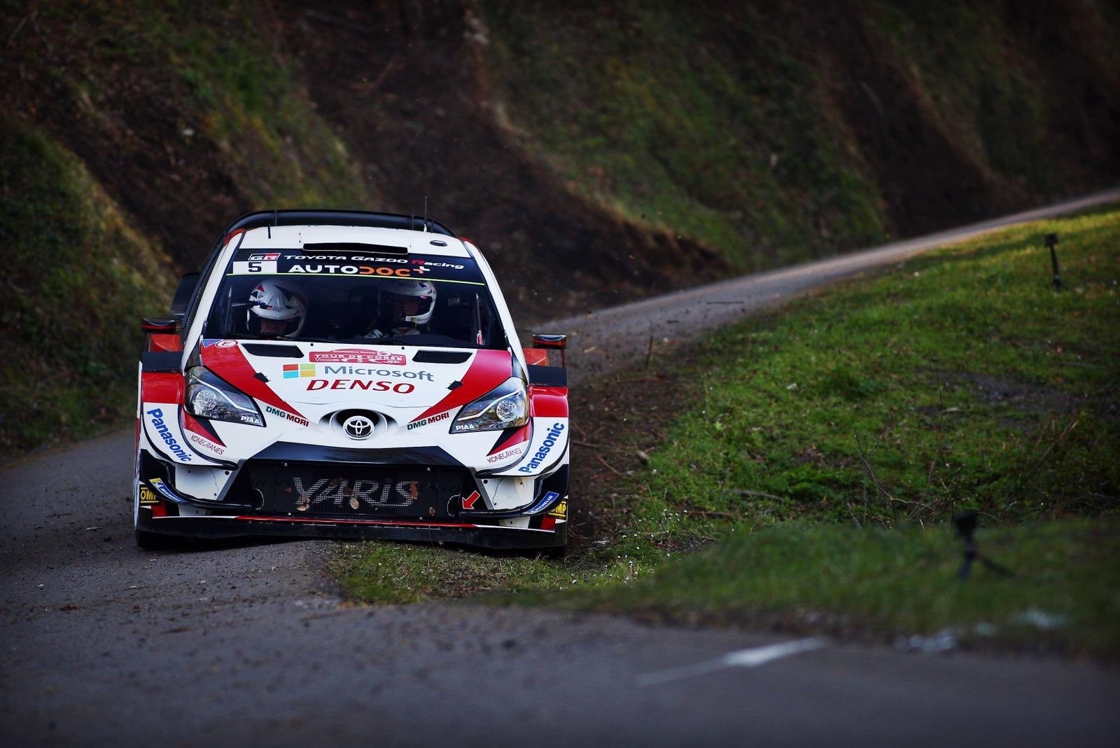 WRC, shakedown Tour de Corse: Toyota in palla