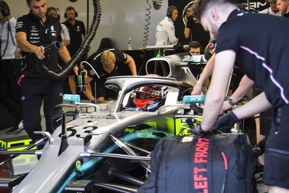 Formula 1, Test Bahrain: Russell al top e Schumi Jr 5°