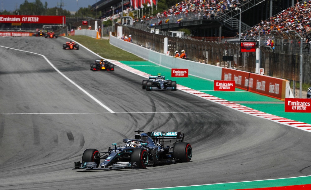 GP Spagna, Hamilton: "Lotta meno avvincente senza Ferrari e Red Bull"