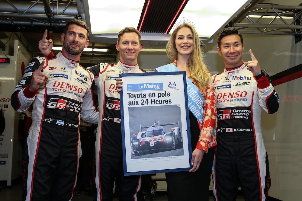 24 Ore di Le Mans: Toyota in pole, Kobayashi davanti a Nakajima