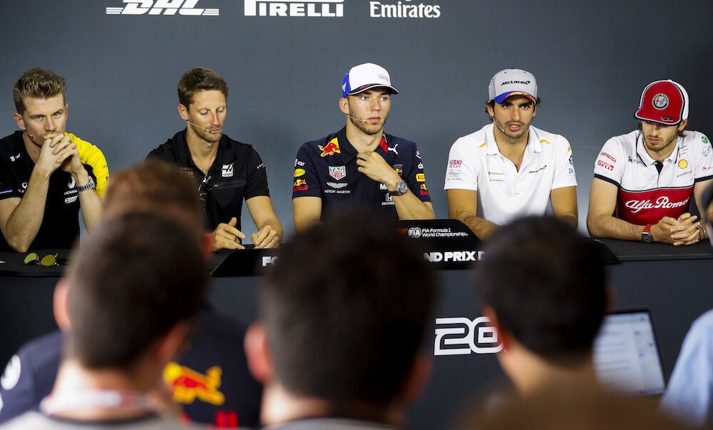 GP Francia, Hulkenberg, Sainz, Gasly, Giovinazzi e Grosjean su Vettel