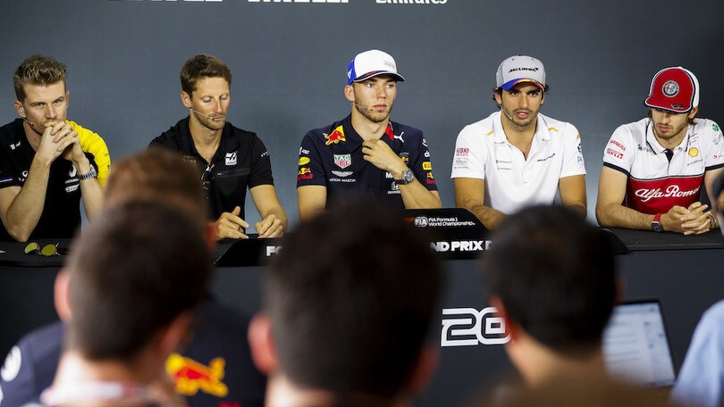 GP Francia, Hulkenberg, Sainz, Gasly, Giovinazzi e Grosjean su Vettel