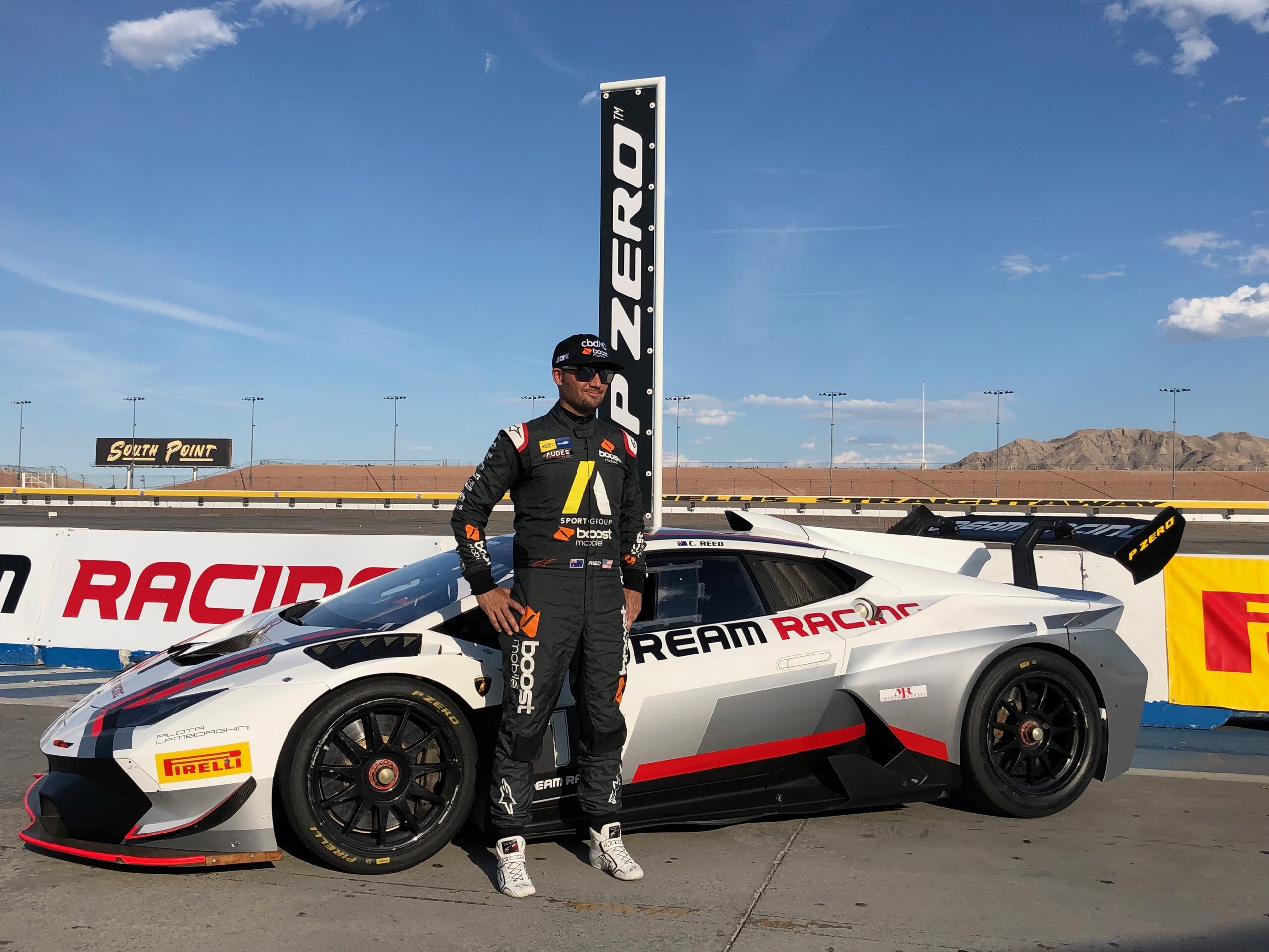 Chad Reed in gara nel Lamborghini Supertrofeo Nordamerica