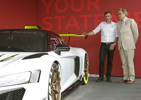 Audi R8 LMS GT2: le foto della presentazione a Goodwood