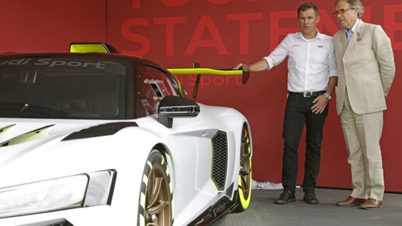 Audi R8 LMS GT2: le foto della presentazione a Goodwood