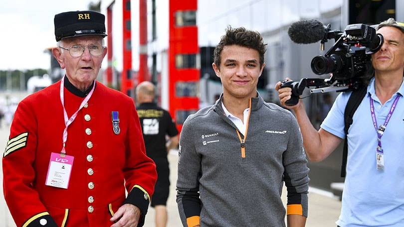 GP Gran Bretagna, Norris: "Voglio avvicinarmi a Hamilton"