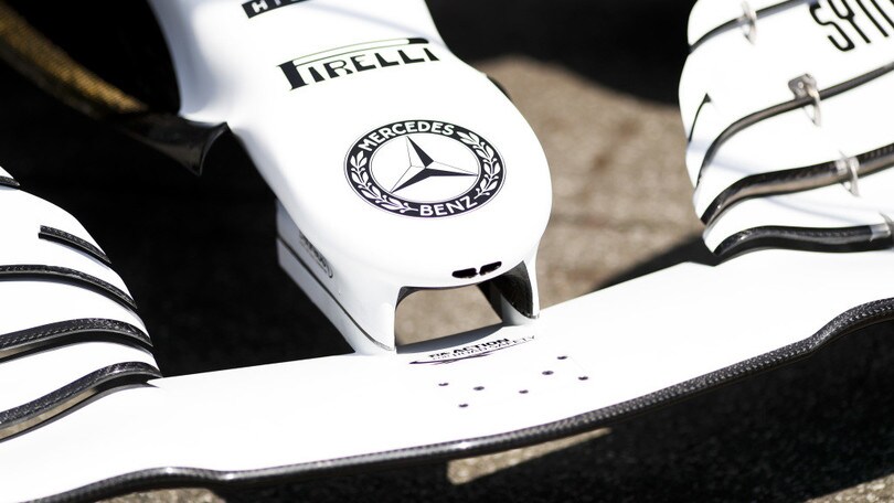 F1 Mercedes W10: livrea celebrativa per 125 anni