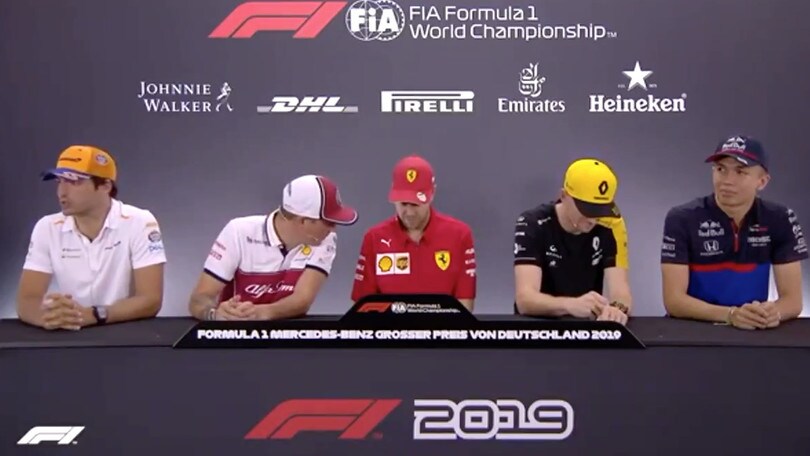 F1, GP Germania: Vettel e Raikkonen in conferenza stampa VIDEO