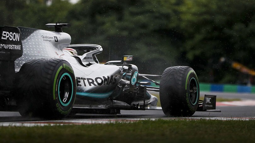 GP Ungheria: pochi giri per le Mercedes, tra bagnato e problemi