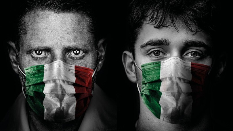 Lapo Elkann con Leclerc e Zanardi raccolgono fondi per le famiglie italiane