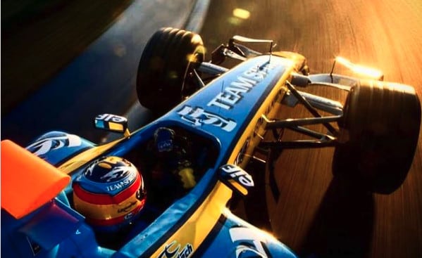 GP Abu Dhabi: Alonso in pista con la Renault V10, poi test con la RS20