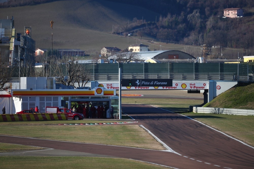 Ferrari, test di Fiorano, day 2: Charles Leclerc in pista