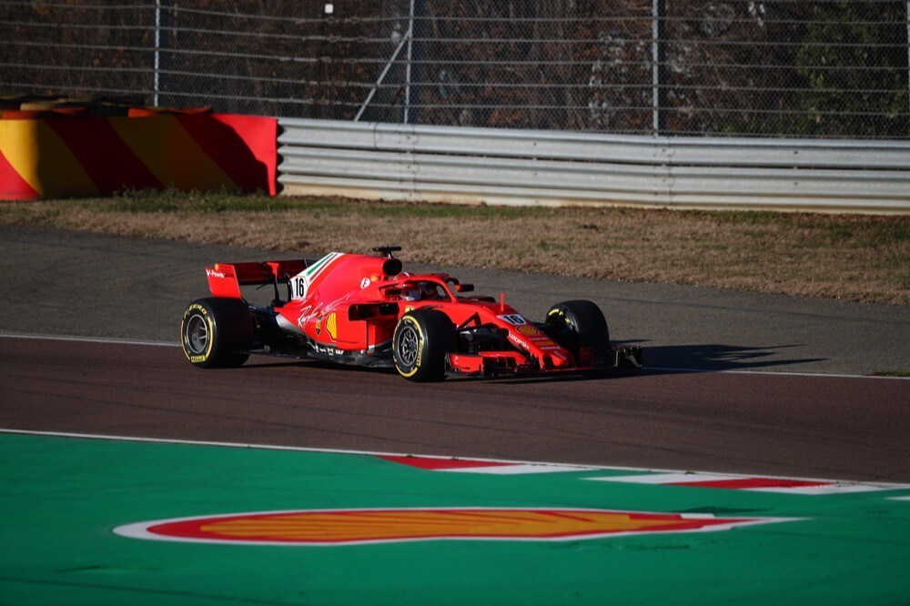 Ferrari, test di Fiorano, day 2: Charles Leclerc in pista