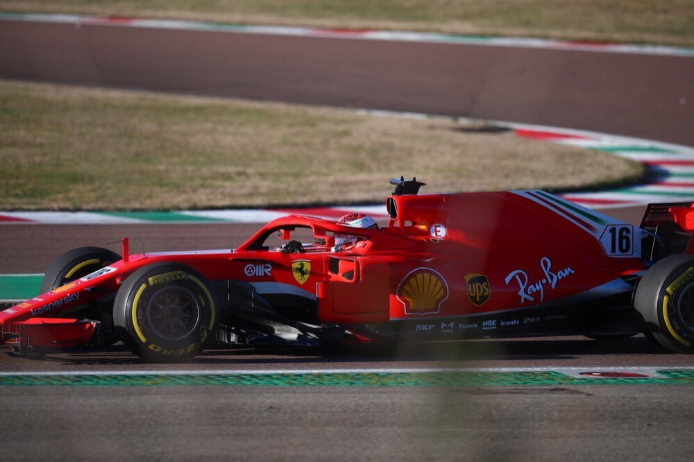Ferrari, test di Fiorano, day 2: Charles Leclerc in pista