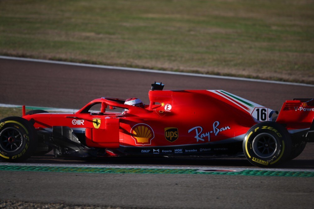 Ferrari, test di Fiorano, day 2: Charles Leclerc in pista