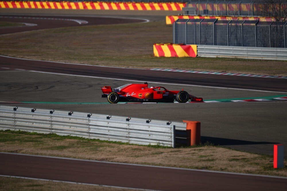 Ferrari, test di Fiorano, day 2: Charles Leclerc in pista