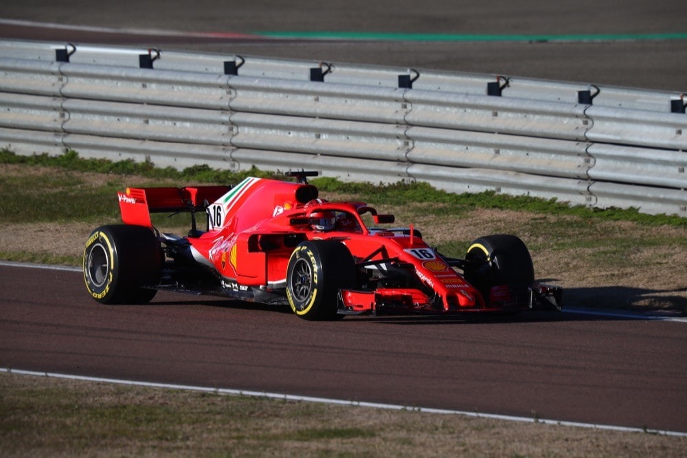 Ferrari, test di Fiorano, day 2: Charles Leclerc in pista