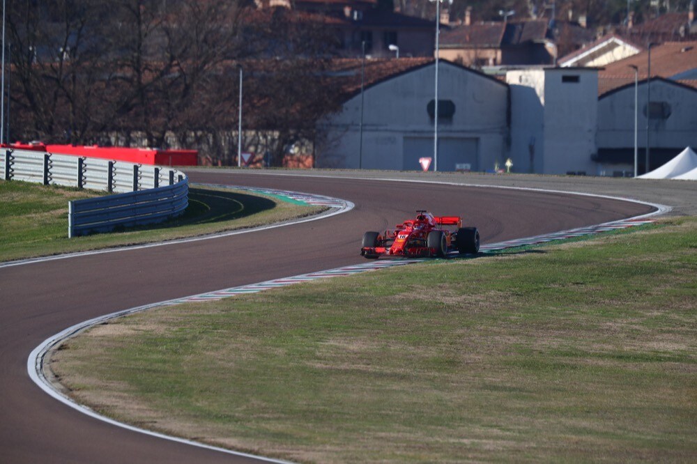 Ferrari, test di Fiorano, day 2: Charles Leclerc in pista