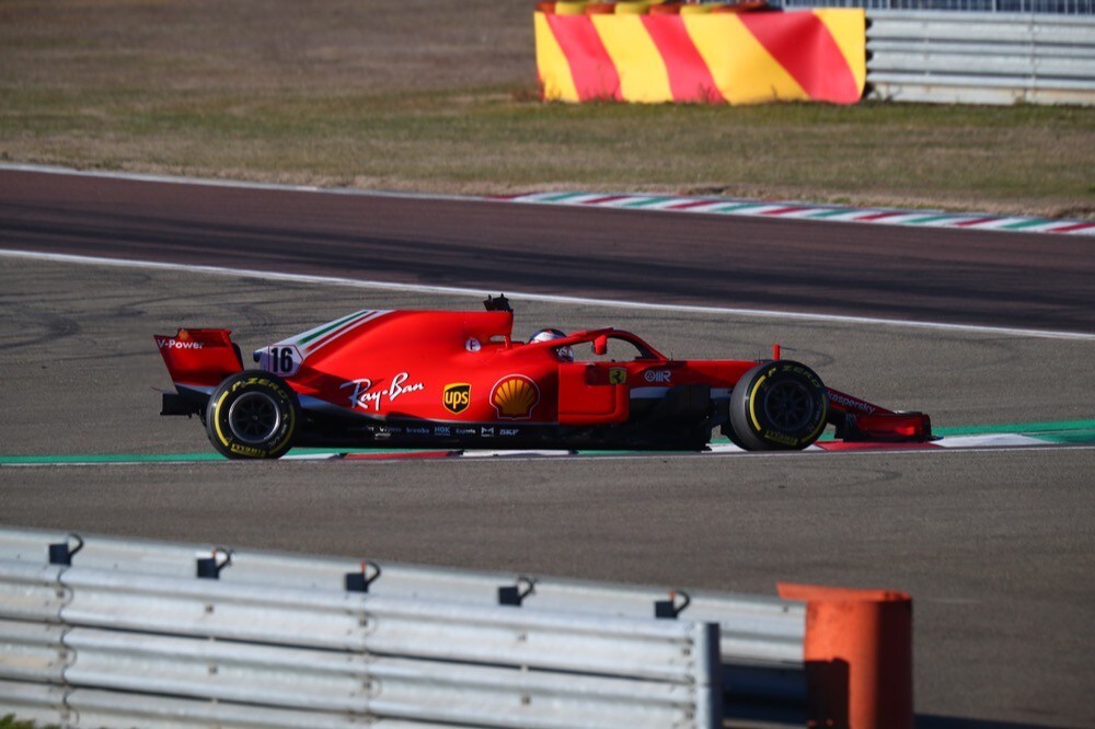 Ferrari, test di Fiorano, day 2: Charles Leclerc in pista