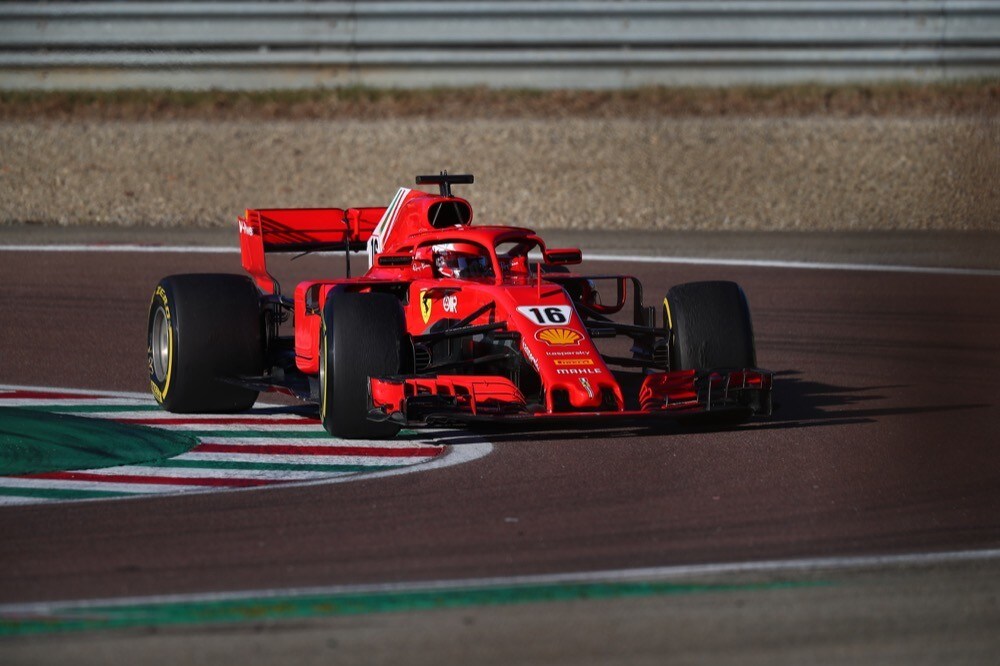 Ferrari, test di Fiorano, day 2: Charles Leclerc in pista