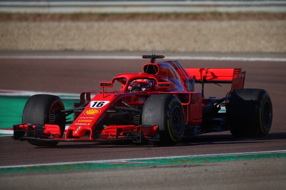 Ferrari, test di Fiorano, day 2: Charles Leclerc in pista
