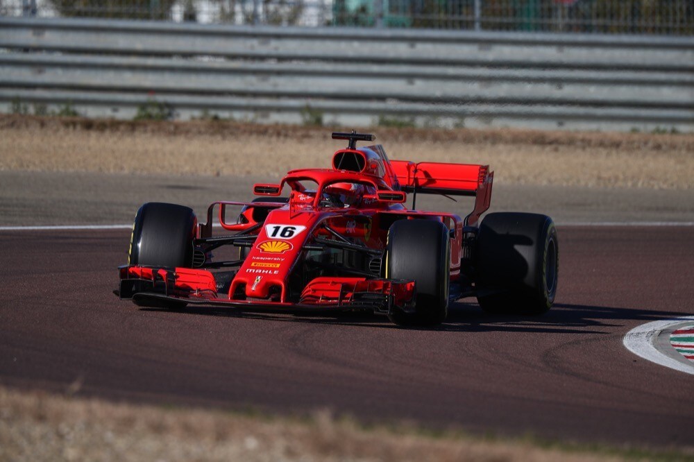 Ferrari, test di Fiorano, day 2: Charles Leclerc in pista