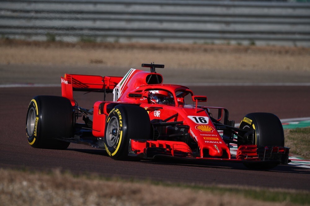 Ferrari, test di Fiorano, day 2: Charles Leclerc in pista