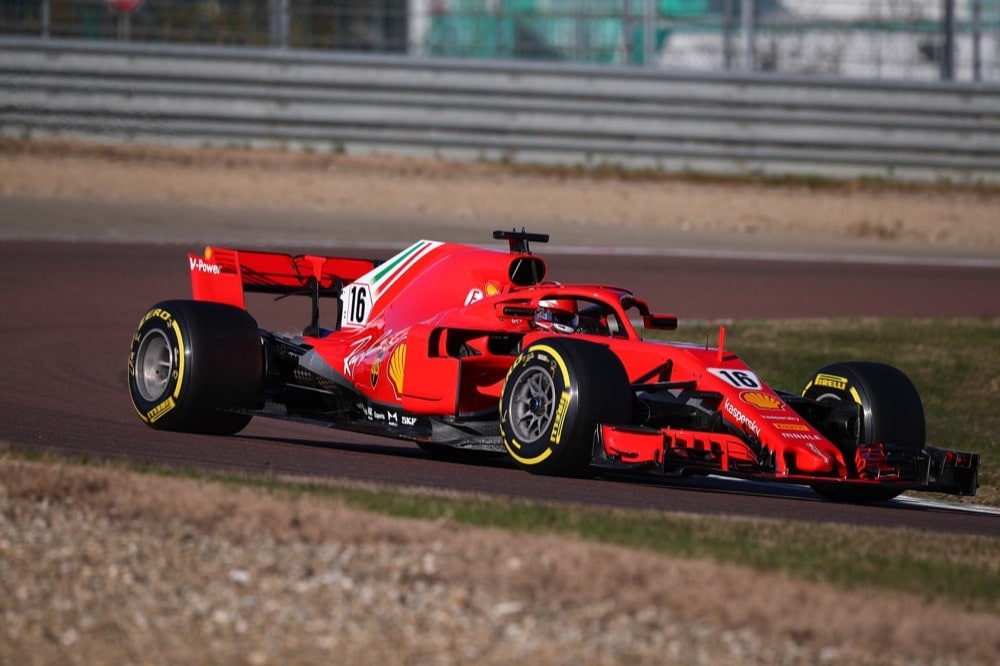 Ferrari, test di Fiorano, day 2: Charles Leclerc in pista