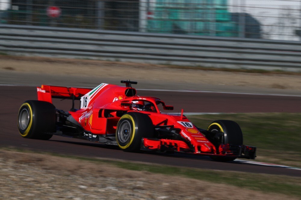Ferrari, test di Fiorano, day 2: Charles Leclerc in pista