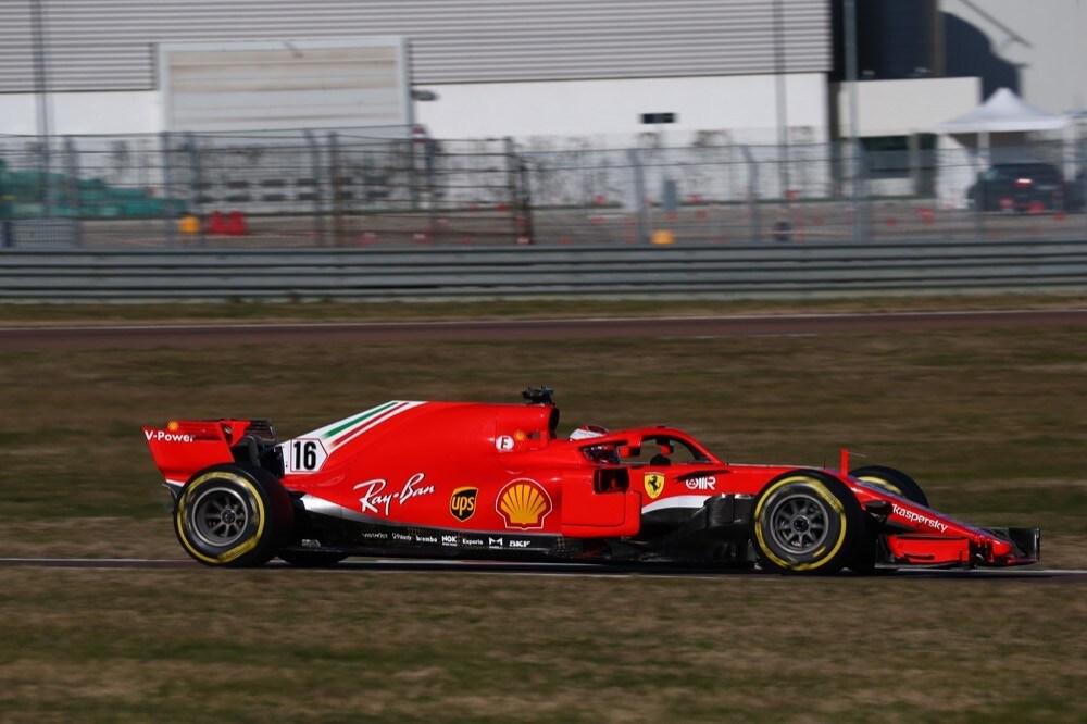 Ferrari, test di Fiorano, day 2: Charles Leclerc in pista