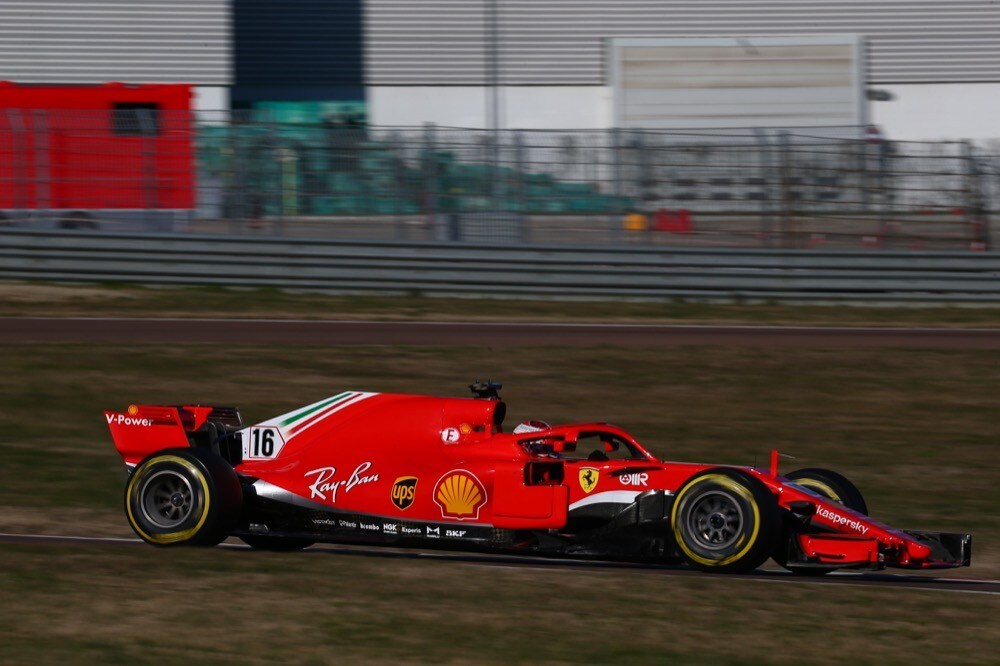 Ferrari, test di Fiorano, day 2: Charles Leclerc in pista