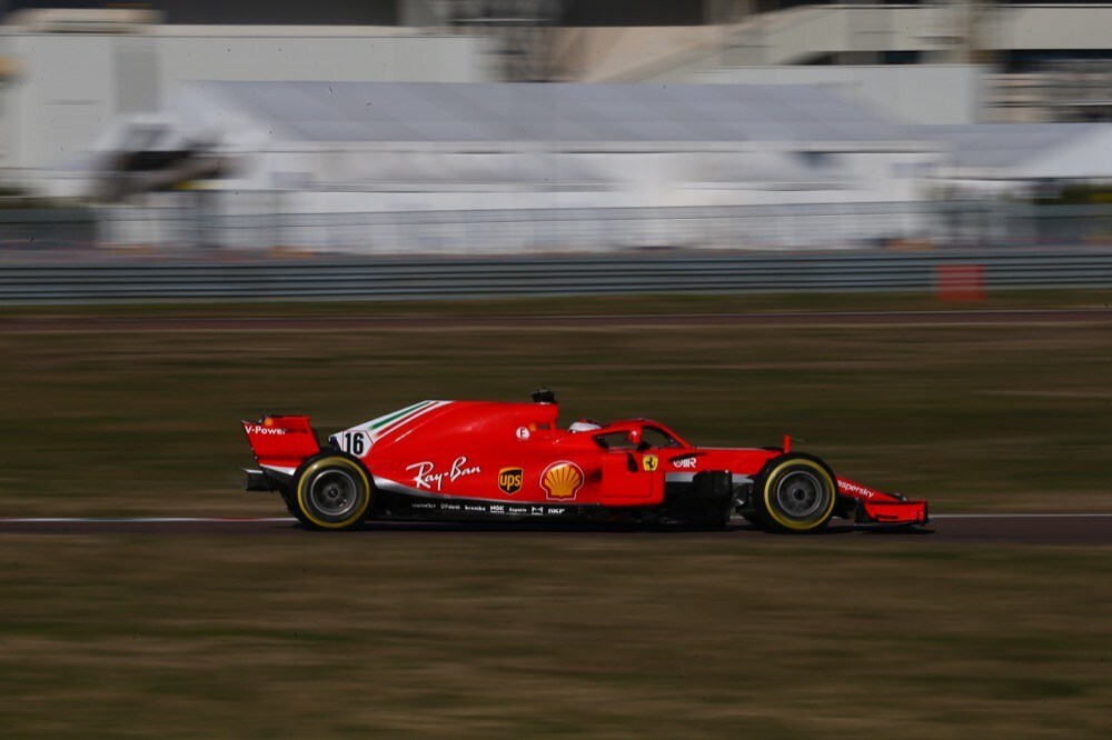 Ferrari, test di Fiorano, day 2: Charles Leclerc in pista