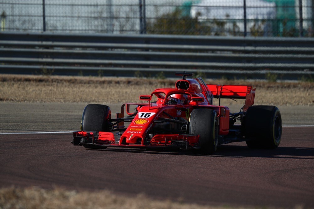 Ferrari, test di Fiorano, day 2: Charles Leclerc in pista