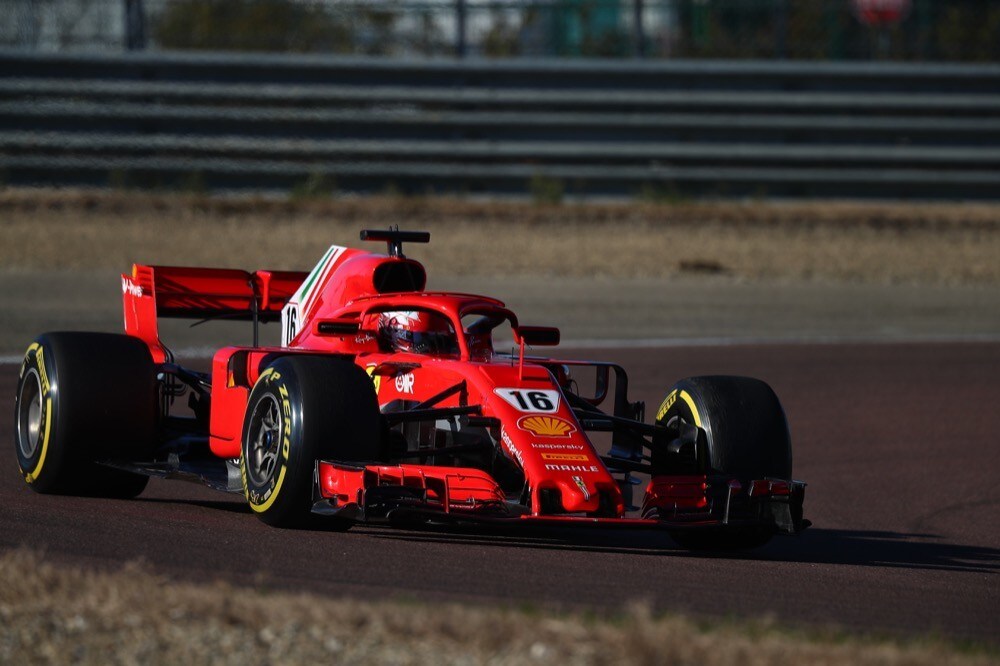 Ferrari, test di Fiorano, day 2: Charles Leclerc in pista