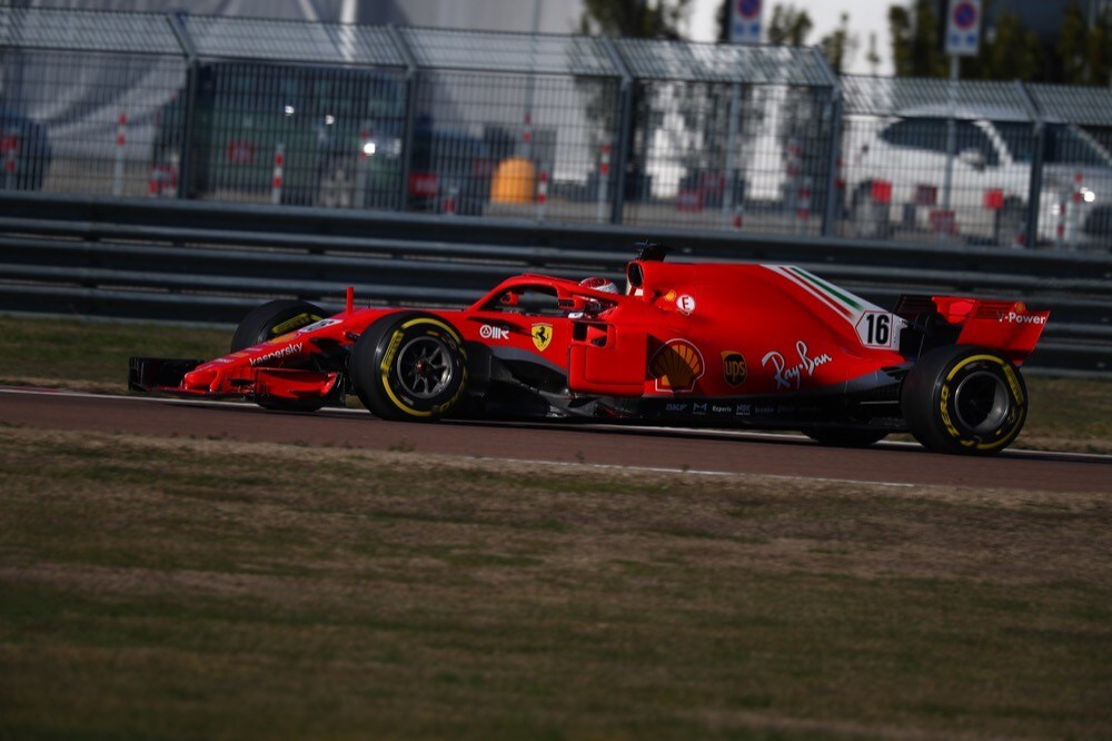 Ferrari, test di Fiorano, day 2: Charles Leclerc in pista