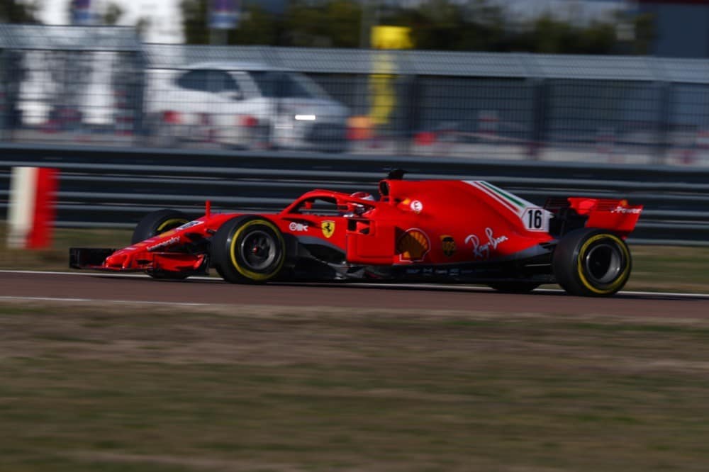 Ferrari, test di Fiorano, day 2: Charles Leclerc in pista