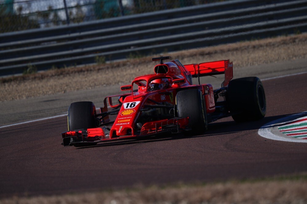 Ferrari, test di Fiorano, day 2: Charles Leclerc in pista