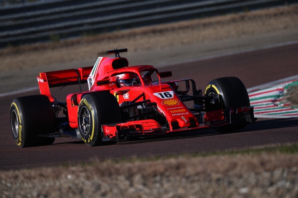 Ferrari, test di Fiorano, day 2: Charles Leclerc in pista