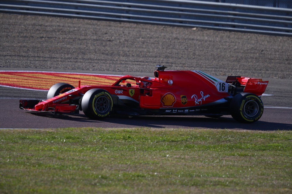 Ferrari, test di Fiorano, day 2: Charles Leclerc in pista