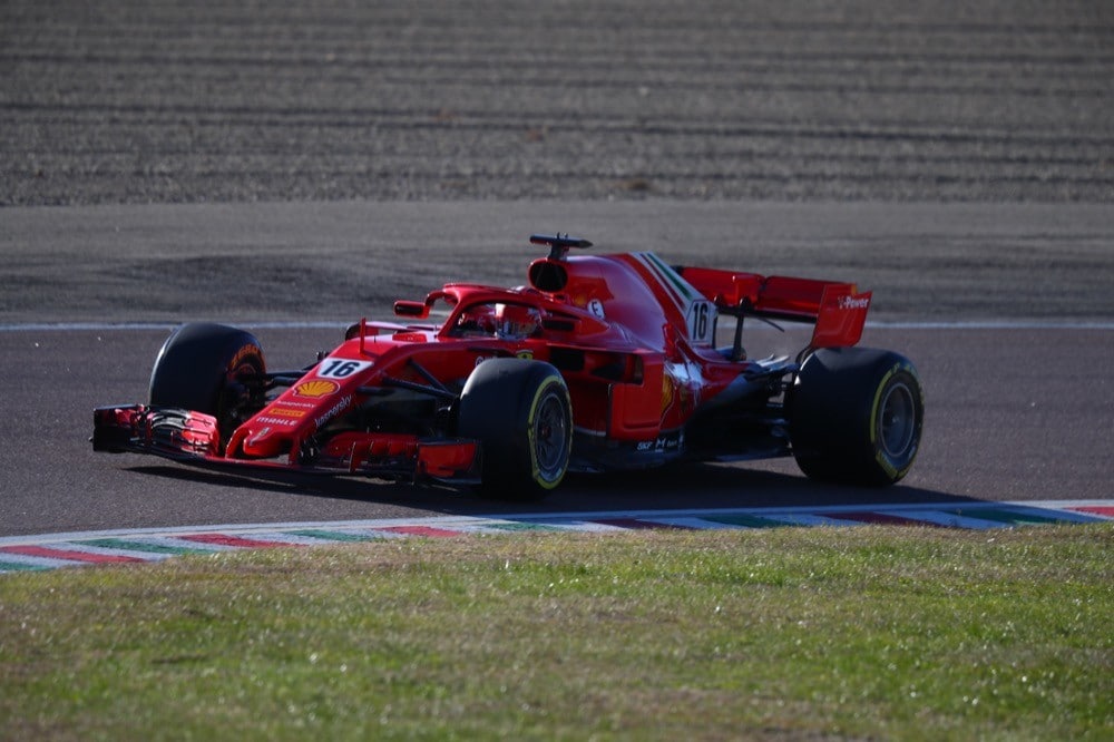 Ferrari, test di Fiorano, day 2: Charles Leclerc in pista