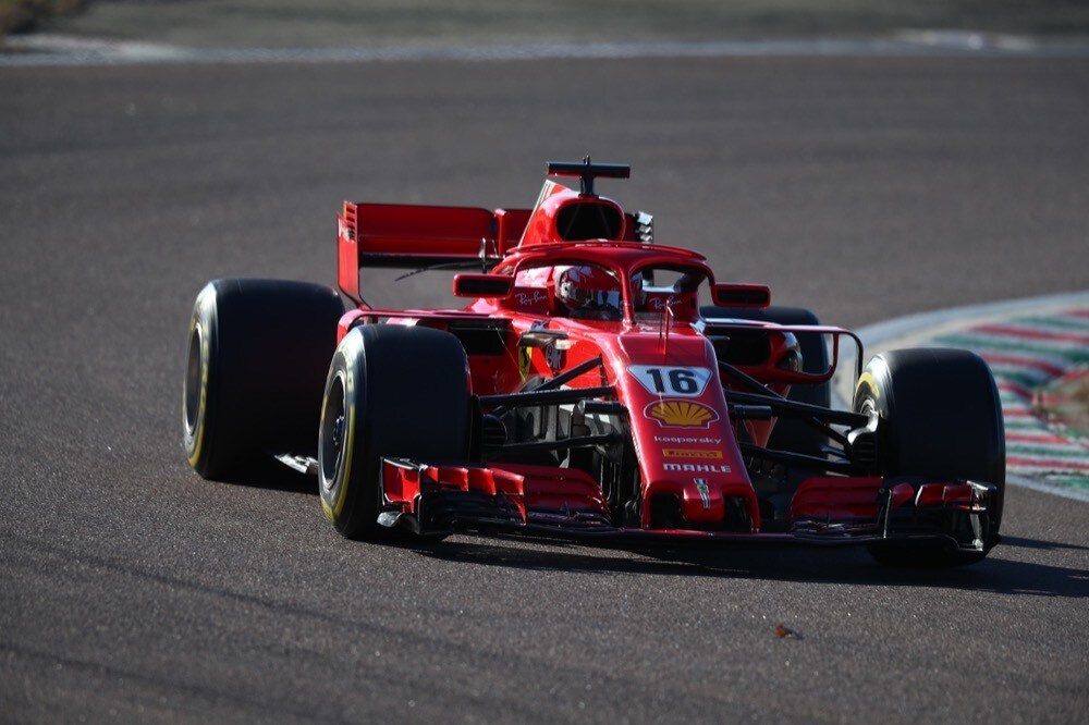 Ferrari, test di Fiorano, day 2: Charles Leclerc in pista