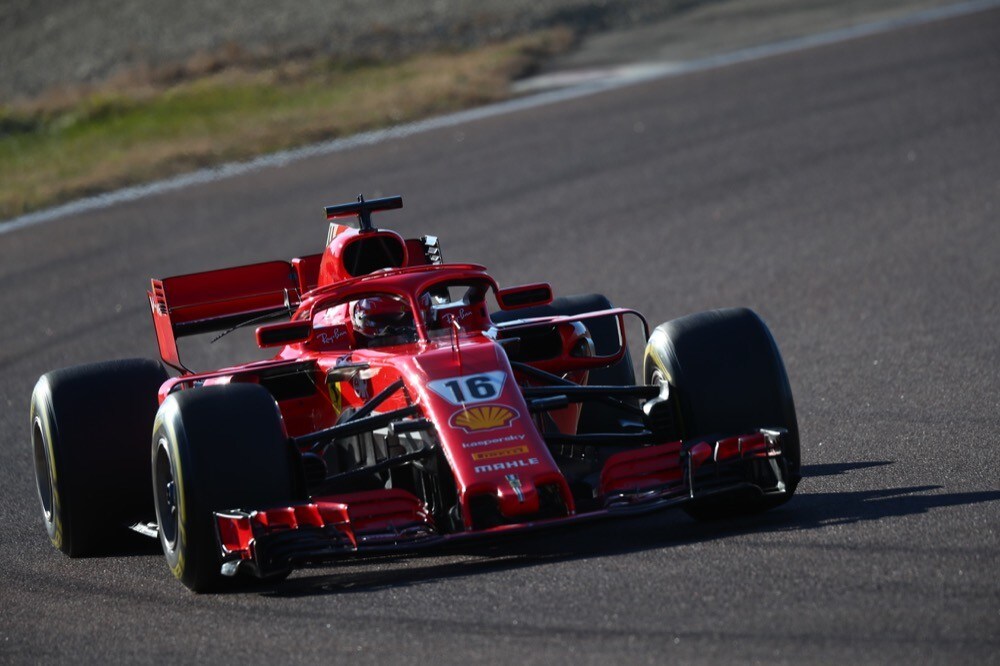 Ferrari, test di Fiorano, day 2: Charles Leclerc in pista