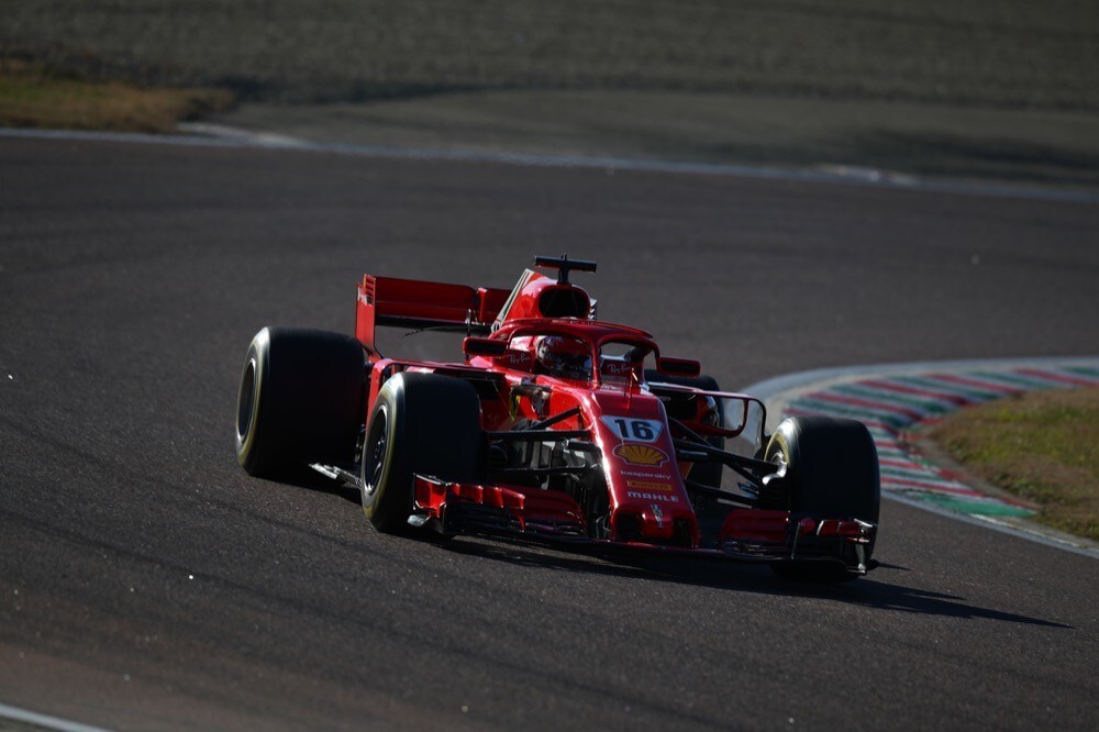 Ferrari, test di Fiorano, day 2: Charles Leclerc in pista