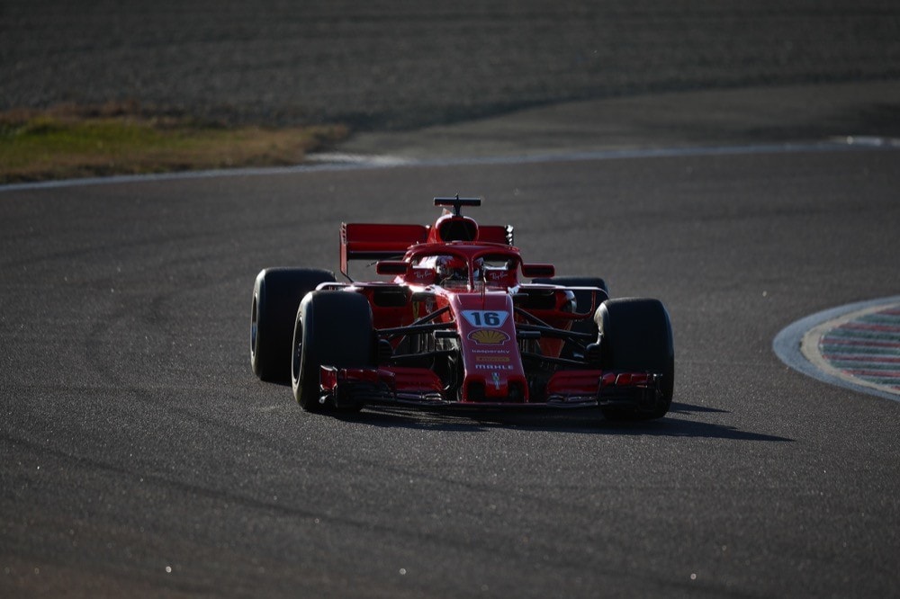 Ferrari, test di Fiorano, day 2: Charles Leclerc in pista