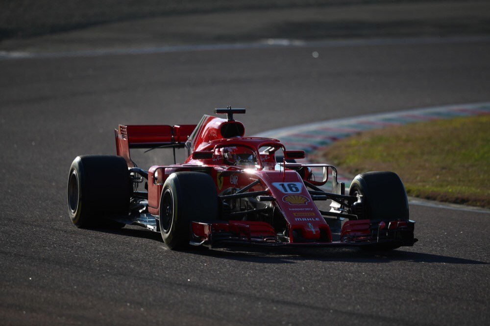 Ferrari, test di Fiorano, day 2: Charles Leclerc in pista