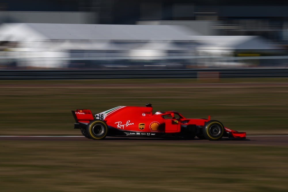 Ferrari, test di Fiorano, day 2: Charles Leclerc in pista